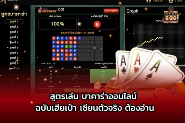 สูตรบาคาร่าออนไลน์เฮียเป่า 01