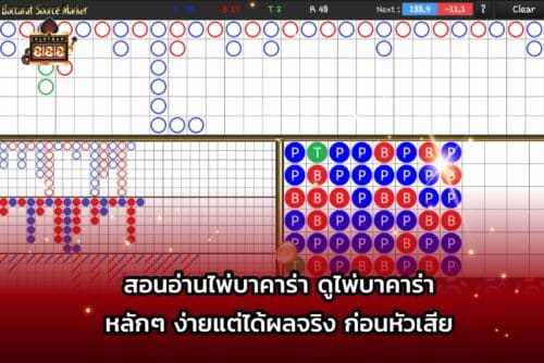สอนอ่านไพ่บาคาร่า ดูไพ่บาคาร่า หลักๆ ง่ายแต่ได้ผลจริง ก่อนหัวเสีย